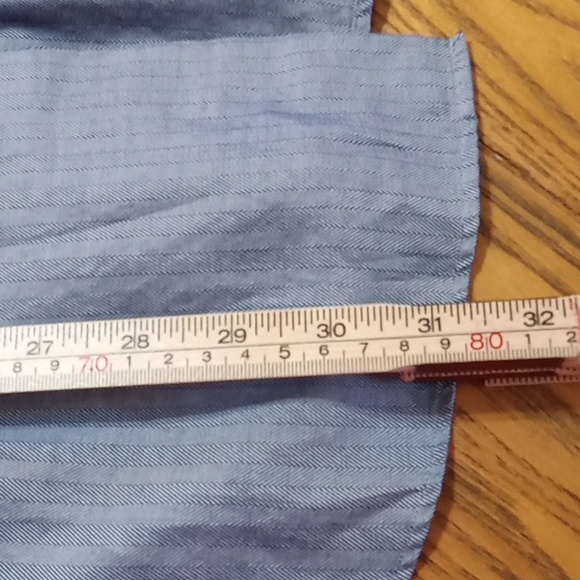 HUGO BOSS MENS 42 / 17 Shirt Top PREOWNED Used Long Sleeve GRAY Work - Picture 3 of 8